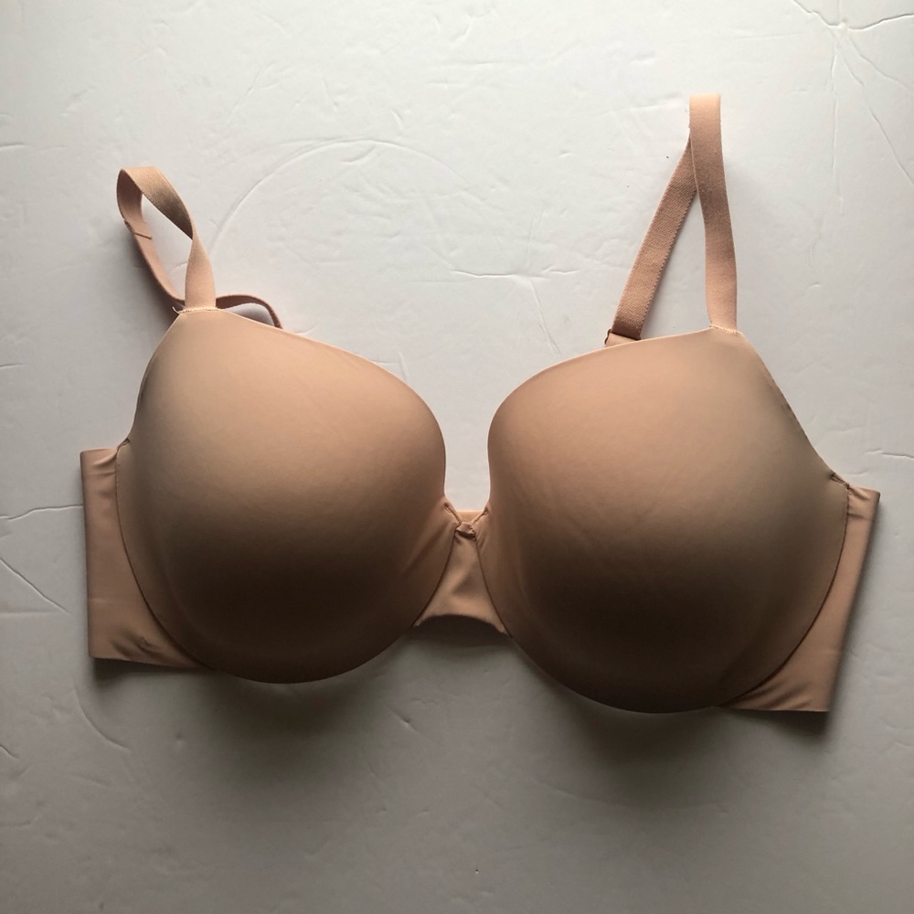 SOMA Perfect Coverage 36DD Seamless Tan Beige Bra !